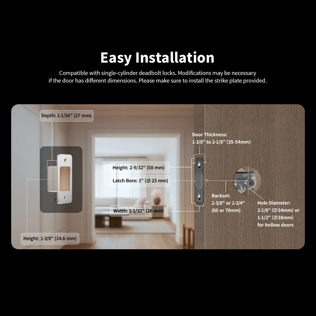 Aqara Smart Lock U400 with M100 Kit - Image 11