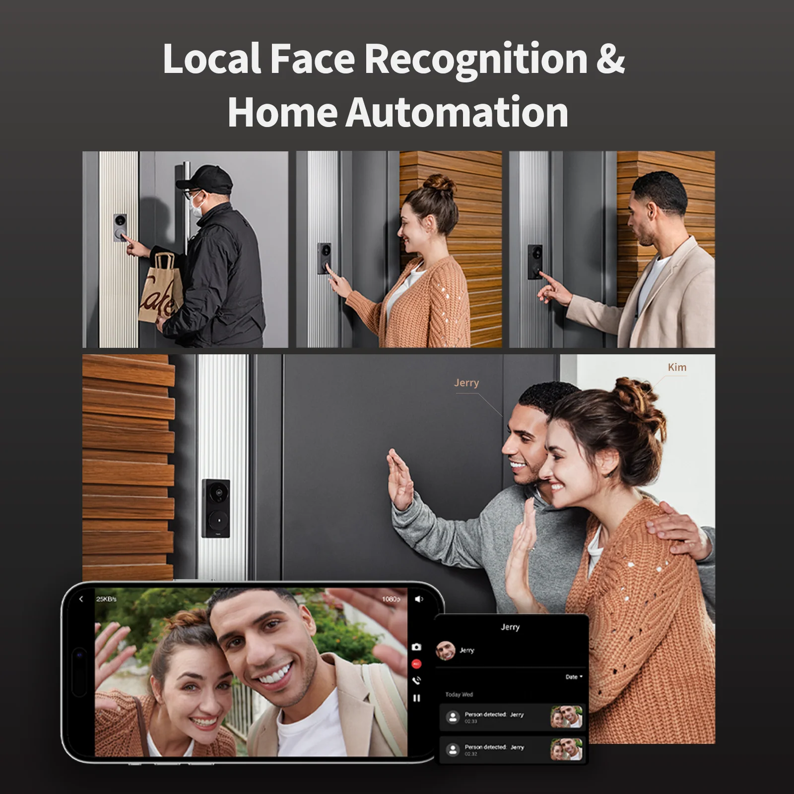 Aqara Smart Video Doorbell G4 with Chime (Black) - Image 7